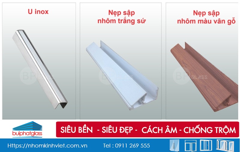 Nẹp kính cường lực