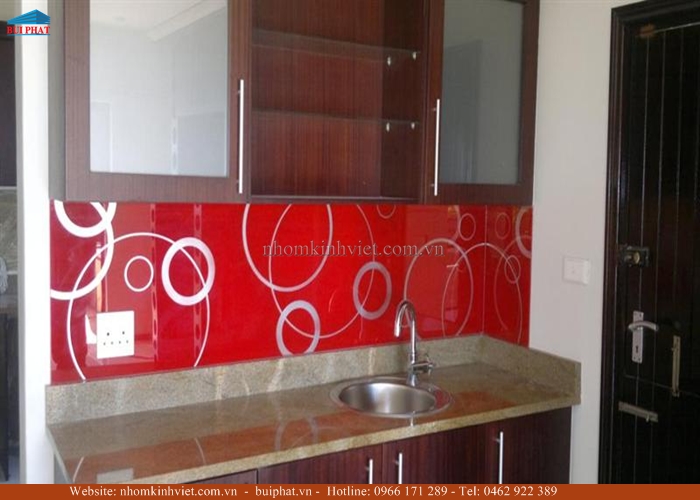 Kính ốp bếp hoa văn Kính ốp bếp hoa văn