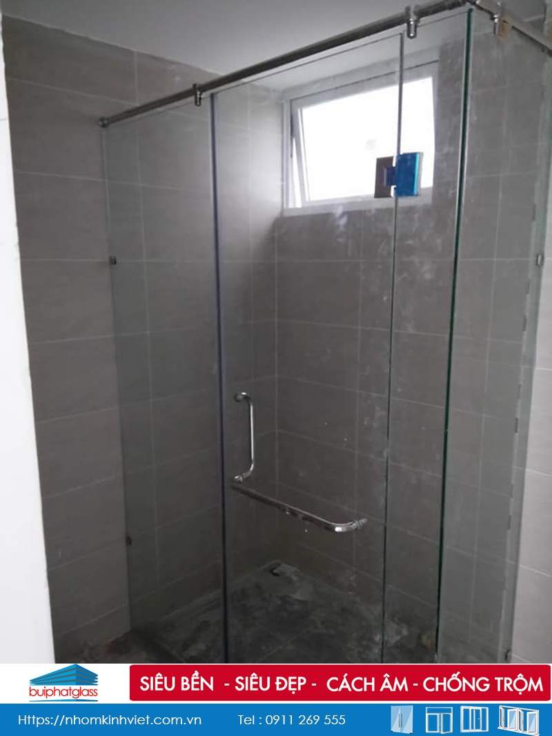 Lắp vách kính phòng tắm tại Căn Hộ Vista Verde Quận 2, HCM