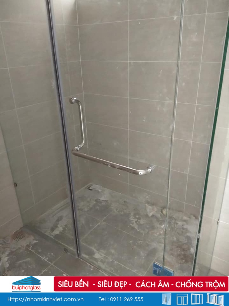 Lắp vách kính phòng tắm tại Căn Hộ Vista Verde Quận 2, HCM