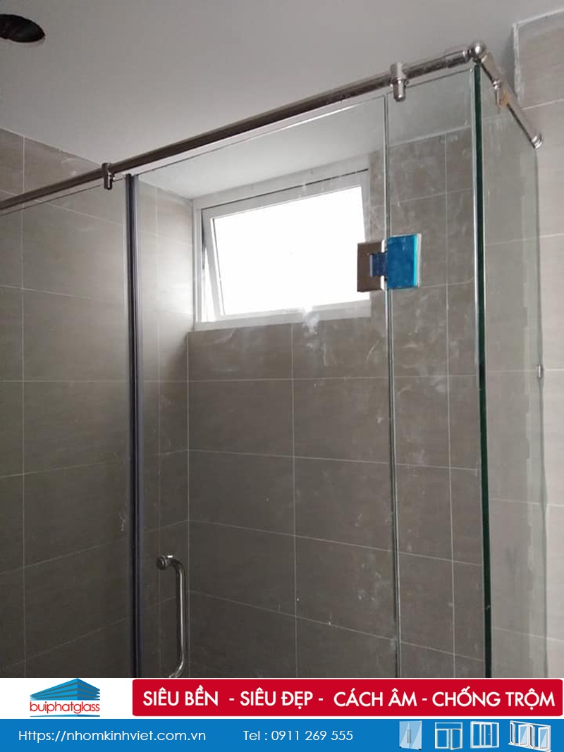 Lắp vách kính phòng tắm tại Căn Hộ Vista Verde Quận 2, HCM