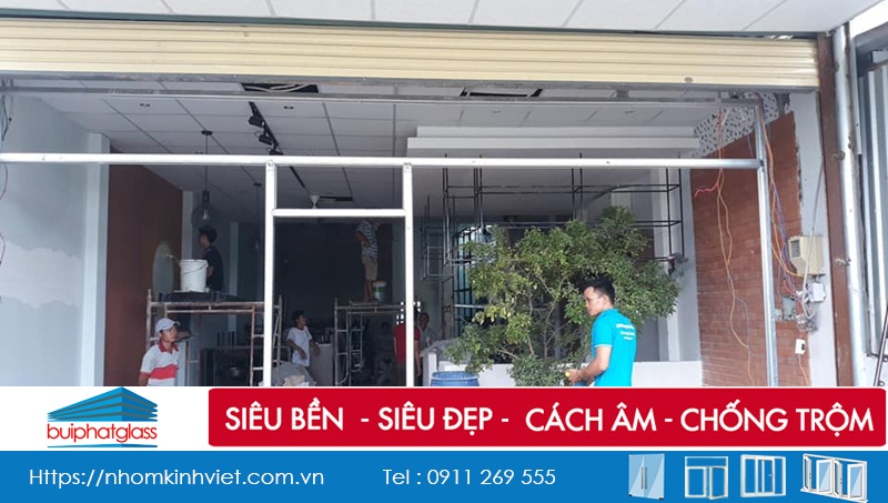 Lắp cửa kính khung inox tại An Phú, Tây Hưng Long Bình Chánh