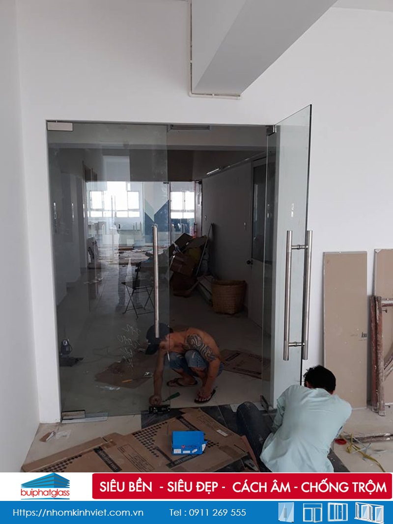 Vách ngăn văn phòng kính cho chung cư An Phúc Quận 2, HCM