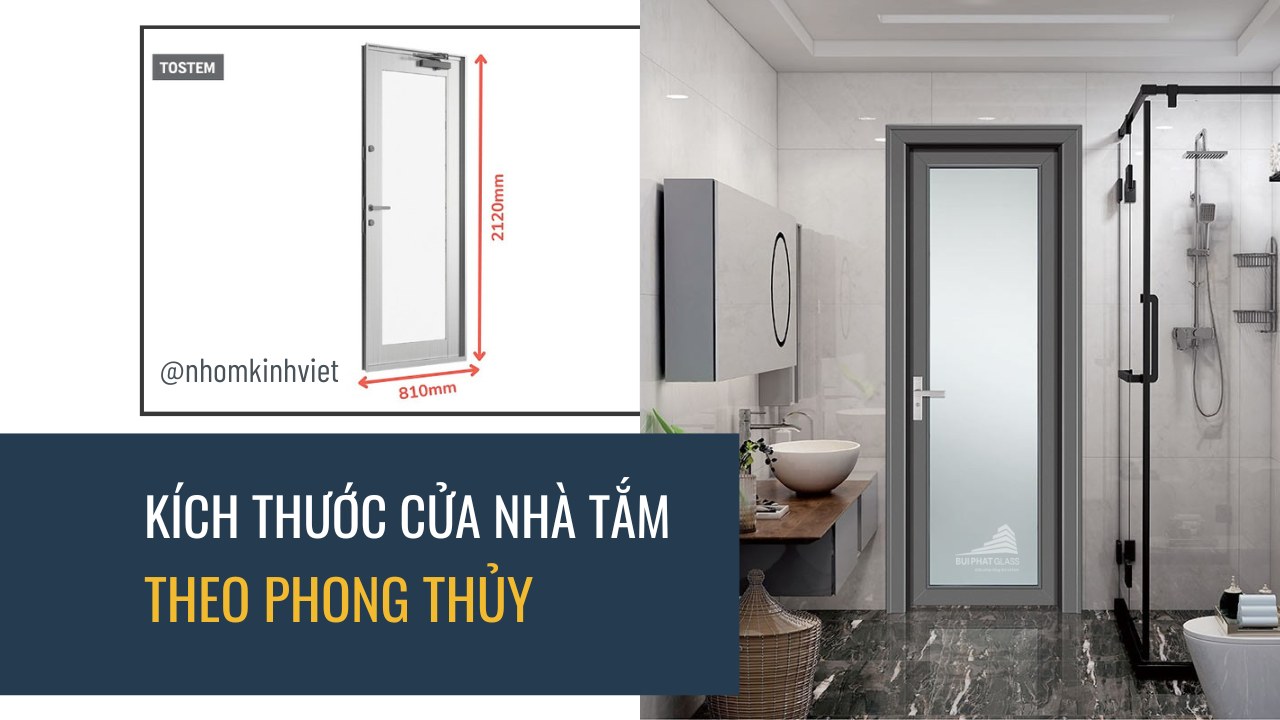 Kích thước cửa nhà tắm theo phong thủy