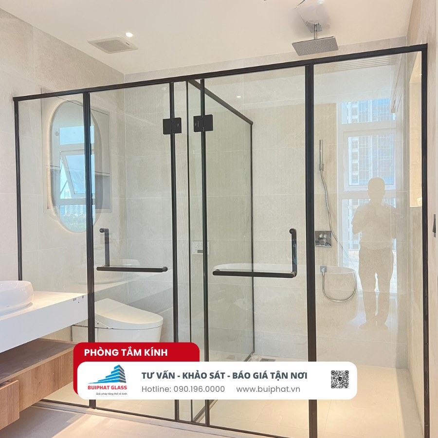 Lắp vách kính phòng tắm và khu vực vệ sinh Cát Linh, Đống Đa
